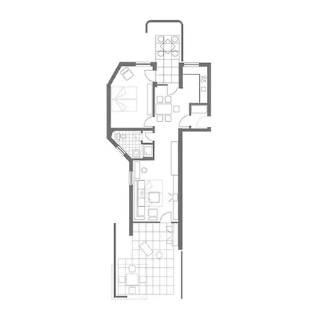 Ferienwohnpark Zwei-zimmer-apartment 53 24 דירה *